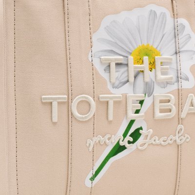 THE DAISY SCRIPT CANVAS MEDIUM TOTE BAG